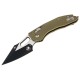 Нож Microtech Stitch S/E Ram-Lock, fluted, черный клинок, рукоять G10 OD green