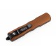 Ніж Microtech Dirac D/E OTF, чорний клинок,  руків'я tan