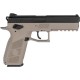 Пистолет пневматический ASG CZ P-09 Black/FDE Blowback. CO2. Pellet кал. 4.5 мм