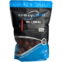 Бойли Варенi Crazy Carp Silver Series Shelf Life 24mm Krill & Robin Red 1kg