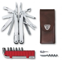 Мультитул Victorinox Swisstool Spirit X Plus 105мм,35функ+кор.шкір.чохол