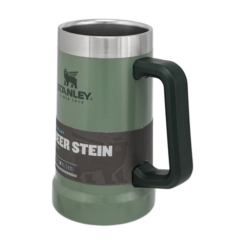 Термокружка пивна Stanley Adventure Stein Hammertone Green 0.7 л