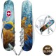Складаний ніж Victorinox CAMPER DESIGN Жовто-блакитна рибка