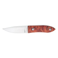 Нож Maserin AM-22, 14C28N, красный кап бука