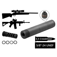 2в1 розбірний глушник+дгк AFTactical S441M24, 6.5 Creedmoor, 5/8x24 UNEF, Болтовик 6.5мм