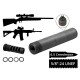 2в1 розбірний глушник+дгк AFTactical S441M24, 6.5 Creedmoor, 5/8x24 UNEF, Болтовик 6.5мм