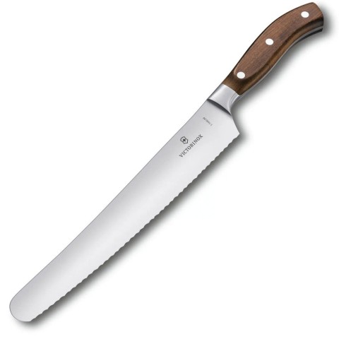 Кухонний ніж Victorinox Grand Maitre Wood Bread лезо 26см хвил. для хліба з дерев. ручкою у подар.упак.