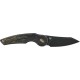 Нож Fox Jupiter Black Blade Titanium, PVD Stone Washed ц:black