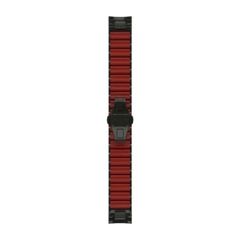 Ремешок для часов Garmin QuickFit 22 гибридный титаново-силиконовый карбоново-серый DLC