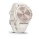 Смарт-годинник Garmin vivomove Sport кольору айворі із силіконовим ремінцем і персиково-золотистими вставками