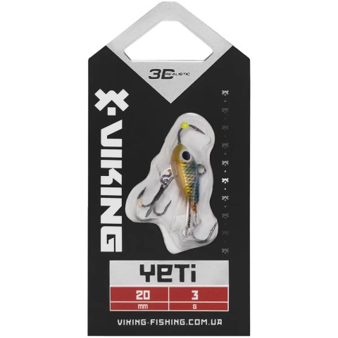 Балансир Viking Fishing Yeti Ice Jig 20mm 3.0g #23 Smelt