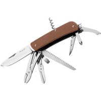 Багатофункціональний ніж Ruike Criterion L51, (8.5 см) 12C27 / G10 коричневий, 23 інстр.