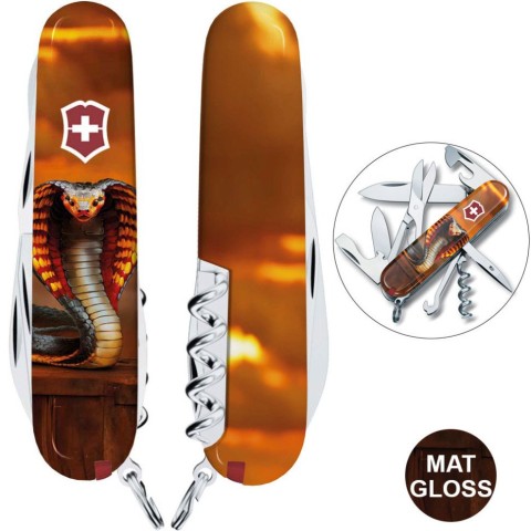 Ніж Victorinox Climber Zodiac 91мм,14функ ,Полум'яна кобра