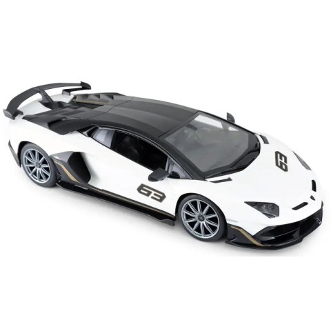 Машинка Rastar Lamborghini Aventador SVJ (96070) на радиоуправлении. 1:14. Белый