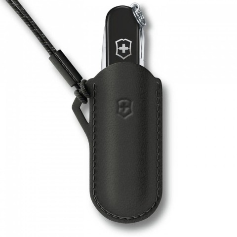 Чохол Victorinox 58мм шкір.чорн Dark Illusion для Classic Colors 1-2шари