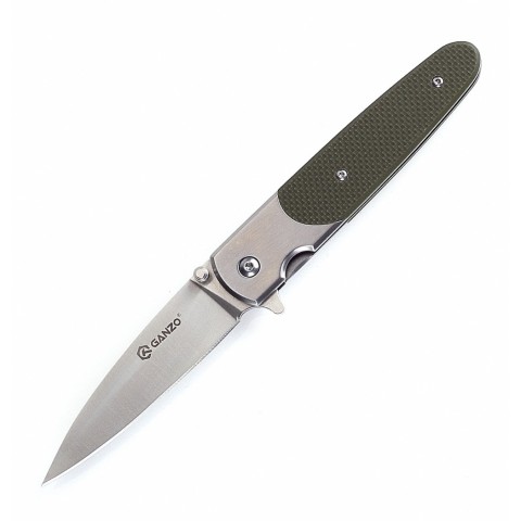 Ніж складаний туристичний Ganzo G743-2 ( 8.7 см) 440С шорсткий / G10 помаранчевий