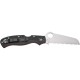 Ніж Spyderco Rescue 3, Thin Red Line, серрейтор black