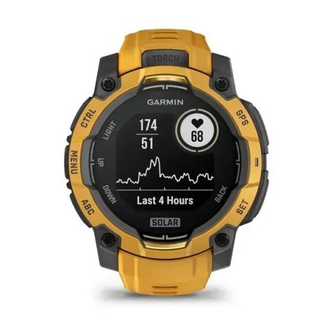 Смарт-годинник Garmin Instinct 3 (45 мм) Solar сонячний спалах/сірий