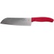 Ніж кухонний Victorinox SwissClassic Santoku Fluted, 17 см, червоний, подар. кор.