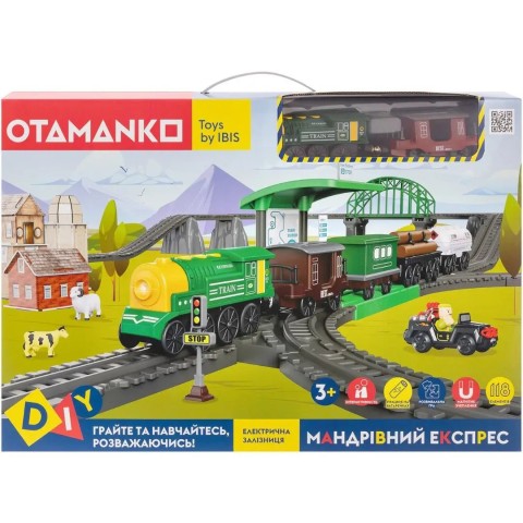 Ігровий набір OTAMANKO Мандрівний Експрес 118 деталей Зелений