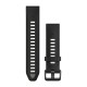 Ремешки для часов Garmin QuickFit 20 силиконовые черные/гравийно-серые