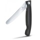 Кухонний ніж Victorinox SwissClassic Foldable Paring лезо 11см хвил. з чорн. ручкою (блістер)