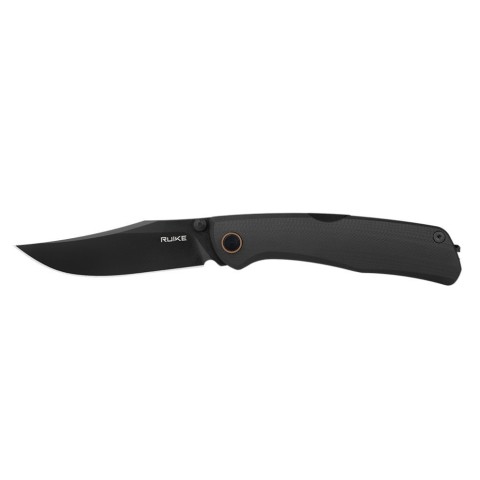 Ніж складаний туристичний Ruike P882-B, (8.5 см) 12С27 /  G10 чорний