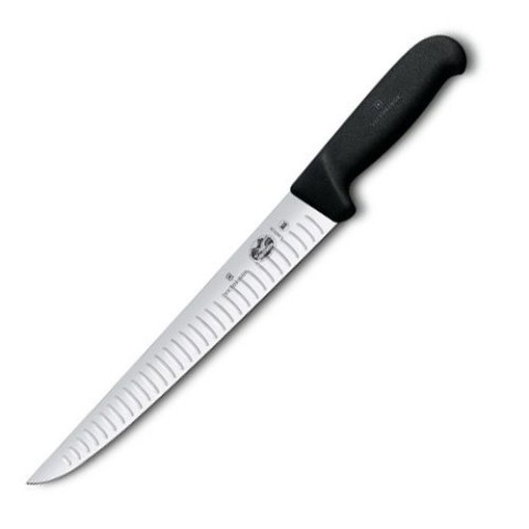 Кухонний ніж Victorinox Fibrox Sticking лезо 25см ріфл. з чорн. ручкой