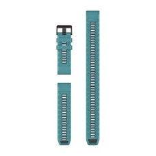 Ремінці для годинника Garmin QuickFit 26 силіконові бірюзові (із 3 частин, для дайвінгу)