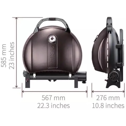 Гриль O-Grill 600T + шланг в подарунок! orange