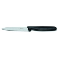 Нож кухонный Victorinox Standart 10 см, серрейтор, чёрный