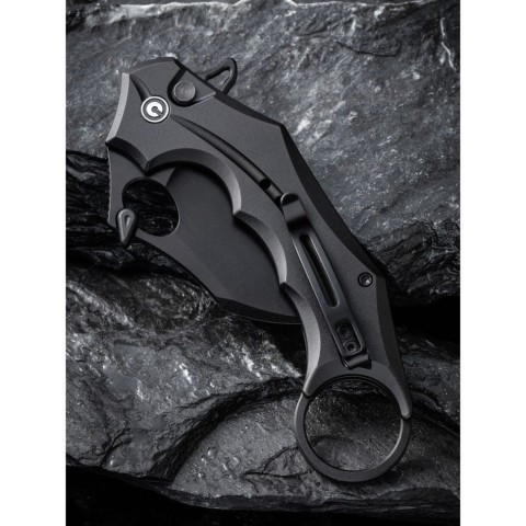 Ніж складаний кишеньковий Civivi Incisor II, (5.1 см) Nitro-V / Aluminum чорний