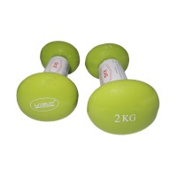 Гантелі вінілові пара LiveUp VINYL DUMBBELL EGG HEAD