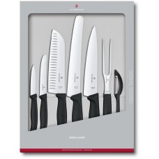 Набор кухонных ножей Victorinox SwissClassic, 7 шт.,черный