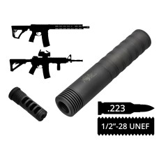 Глушник розбірний 2в1 з ДГК AFTactical S44M24 M242 .223 1/2