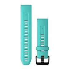 Ремешки для часов Garmin QuickFit 20 силиконовые бирюзовые