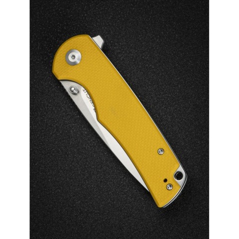 Ніж складаний туристичний Sencut Praktisk, (9.1 см) 9Cr18MoV / G10 жовтий