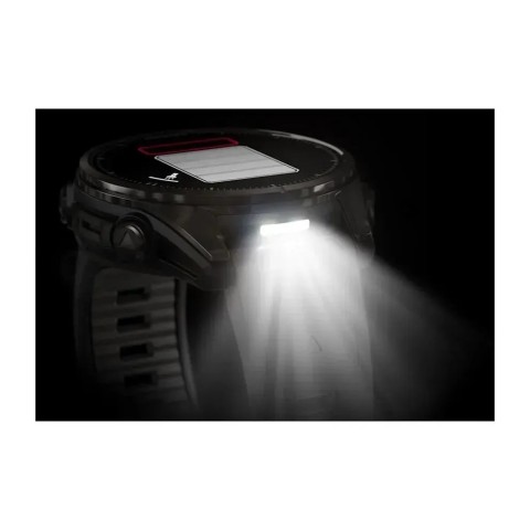 Смарт-годинник Garmin fenix 8 AMOLED (43 мм) Sapphire карбоново-сірий DLC титан чорний/гравійно-сірий