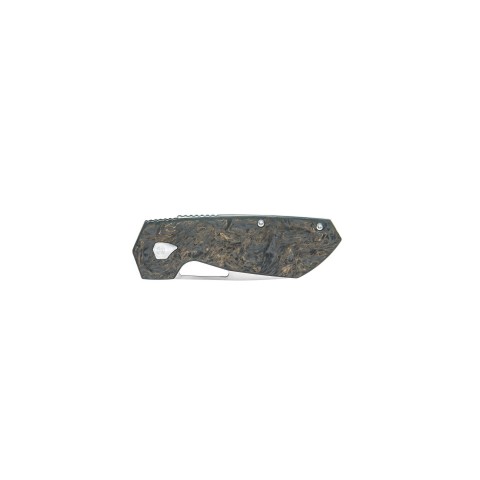 Нож Maserin W2, M390,  fat carbon, черно-золотистый