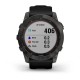 Смарт-годинник Garmin fenix 7X Sapphire Solar карбоново-сірий титановий DLC з чорним ремінцем