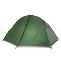 Намет надлегкий одномісний  з футпринтом Naturehike Cycling 1 NH18A095-D, 210T, темний зелений
