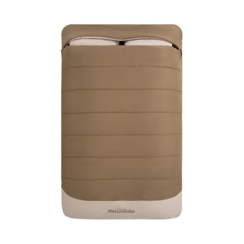 Спальний мішок двомісний Naturehike NH21MSD02, коричневий