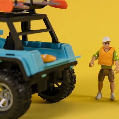 Игровой набор OTAMANKO Автотуризм Внедорожник с 2 досками для серфинга и гидроциклом
