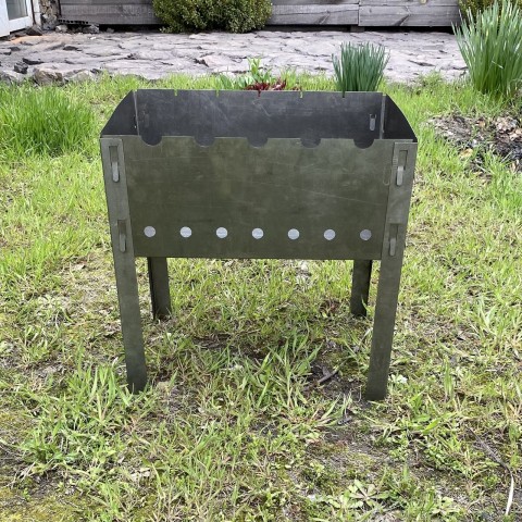 Разборной Мангал Турист походный на 5 шампуров 0.5мм 1.5кг