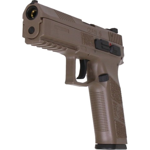 Пістолет страйкбольний ASG CZ P-09. Blowback. Tan Green Gas кал. 6 мм