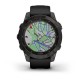 Смарт-годинник Garmin fenix 7 Sapphire Solar чорний титановий DLC з чорним ремінцем