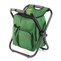 Стілець розкладний СИЛА без спинки (стальний каркас) з термосумкою-рюкзаком Ø19 мм 28 х 35 х 43 см