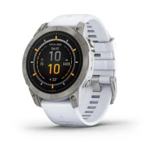Смарт-часы Garmin epix Pro Gen 2 Sapphire Edition (47мм) титановые с ремешком цвета белого камня