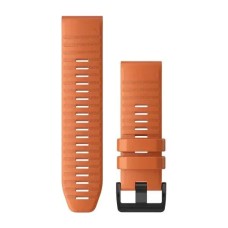 Ремешки для часов Garmin QuickFit 26 силиконовые, янтарно-оранжевые