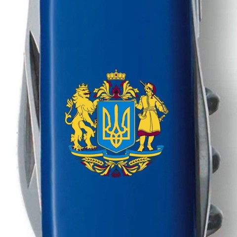 SPARTAN UKRAINE  91мм/12функ/син /штоп /Большой Герб Украины